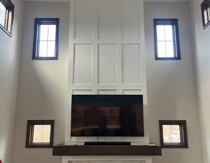 Finished fireplace in Marysville, OH